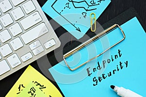 Conceptual photo about Endpoint Security with handwritten phrase