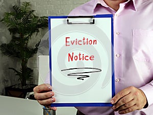 Conceptual photo about Eviction Notice with handwritten phrase