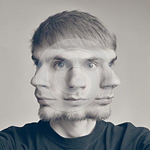 Conceptual photo of a guy