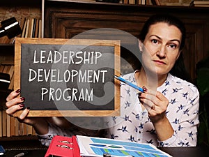 Conceptual photo about LEADERSHIP DEVELOPMENT PROGRAM with handwritten text