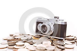 Conceptual photo for microstock photography, making money