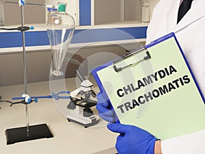 Conceptual photo showing printed text Chlamydia trachomatis photo