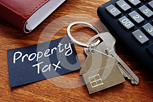 Conceptual photo showing printed text Property tax