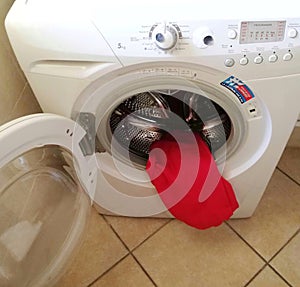 The tired washing machine