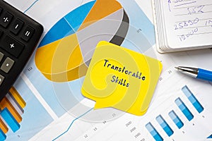 Conceptual photo about Transferable Skills with handwritten text