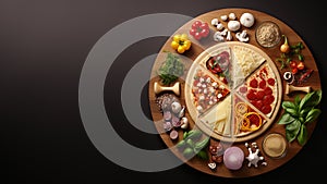 Conceptual Pizza Artistry - A Culinary Canvas