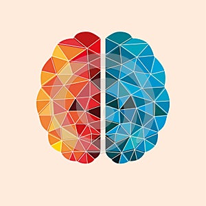 Conceptual Polygonal Brain, Artificial Intelligence.