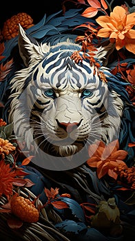 Conceptual and powerful tiger design.