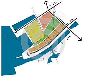 Conceptual scheme, city map