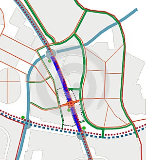 Conceptual scheme, master plan, city map