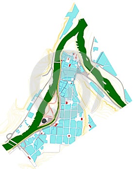 Conceptual scheme, master plan, city map