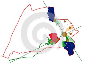 Conceptual scheme, master plan, city map