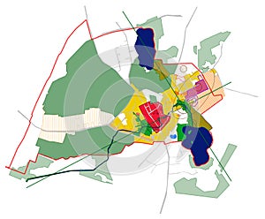 Conceptual scheme, master plan, city map