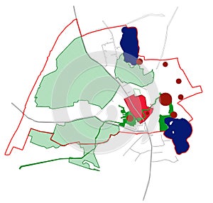 Conceptual scheme, master plan, city map