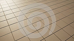 Conceptual solid beige background of pavement tiles texture floor as a modern pattern layout