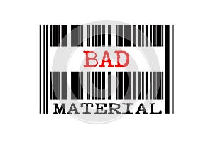 Conceptual text on bar code