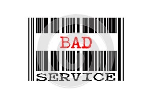 Conceptual text on bar code