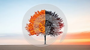 Conceptual Tree Symbolizing Change and Perspective