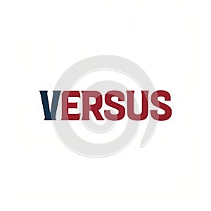 Versus on white background