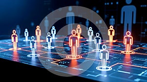 Conceptual Visualization Of Human Network Monitoring And Behavioral Data Mapping Systems