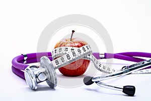 Conceptual weight loss healthy eating image