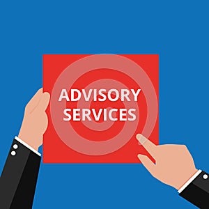 Conceptual writing showing Advisory Services