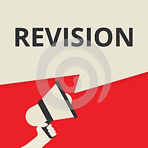 Conceptual writing showing Revision