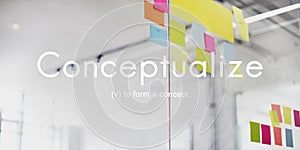 Conceptualize Creative Ideas Notion Abstract Plan Concept photo