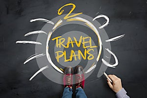 Conceptualizing travel plans, setting the stage for exciting adventures