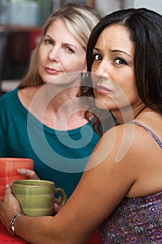 Concerned Ladies in Coffeehouse