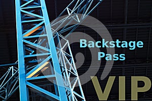 Concert backstage pass vip ticket guest admission music festival