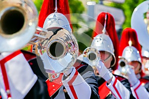 Concert band or windband performing during event