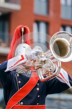 Concert band or windband performing during event photo
