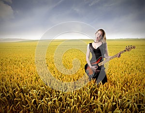 Concert in cornfield