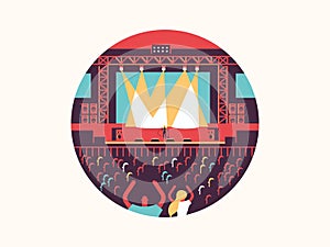 Concert design flat