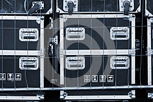 Concert equipment storage boxes/ Professional shockproof boxes for transportation of concert stage equipment