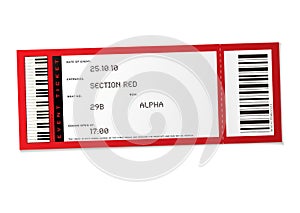 Concert event ticket