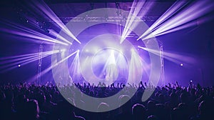 concert purple stage lights