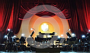 Concert stage orchestra