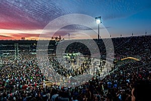 Concert at sunset photo