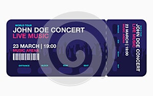 Concert ticket template.