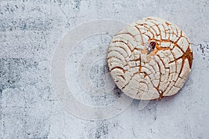 Conchas Mexican sweet bread traditional bakery and breakfast from Mexico