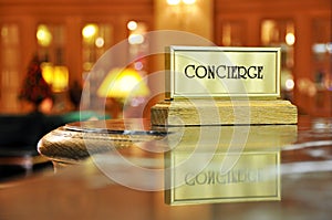 Concierge desk photo