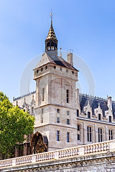 The Concierge and Pont au Change along the River Seine, Paris