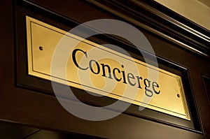 Concierge sign