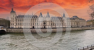 The Conciergerie is a former courthouse and prison originally part of the former royal palace