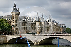 Conciergerie and Pont de Change on Quai de lHorlog