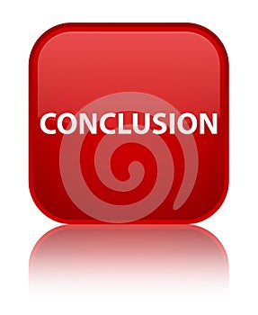 Conclusion special red square button