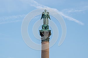 Concordia Statue on top of Jubilee Column (Jubilaumssaule) at Schlossplatz Square - Stuttgart, Germany