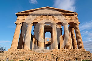 Concordia temple in Agrigento, Sicily, Italy photo